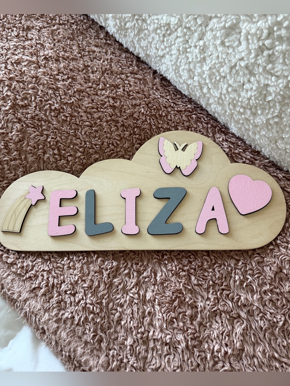 “Eliza” Wooden Name Sign Puzzle